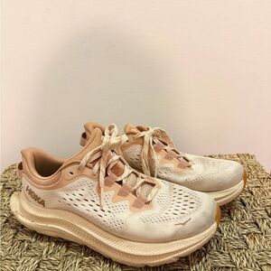 Hoka Women's Beige and Peach Athletic Shoes